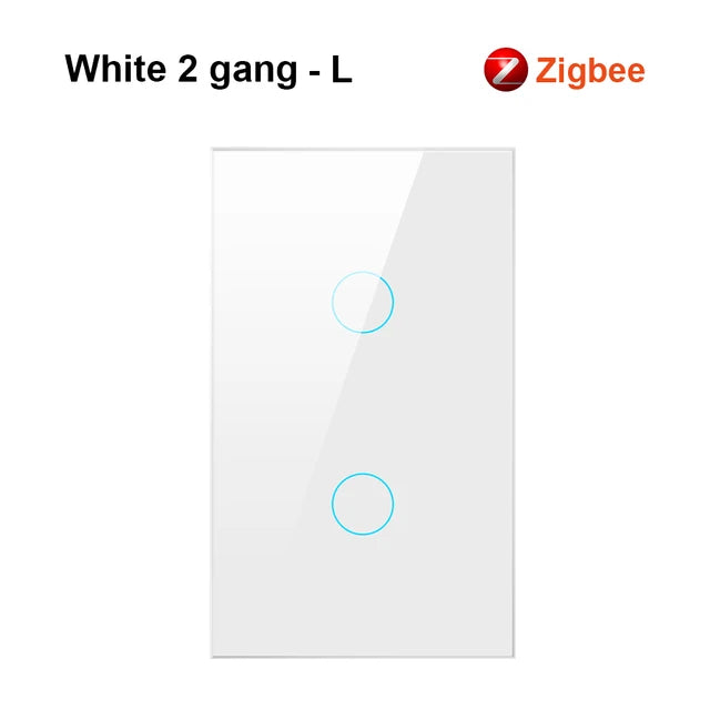 AVATTO Tuya Zigbee Wall Switch No Neutral Wire No Capacitor Required, Smart Light Switch 1/2/3 gang Works for Alexa /Google Home