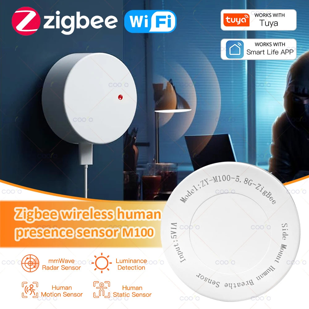 ZigBee Wifi MmWave Human Presence Motion Sensor Radar Wave Human Detec ...