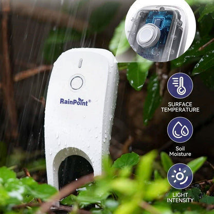 Wifi Smart Plant Monitor Outdoor Soil Temperature Meter Moisture Humidity Tester Sensor Garden Automation Irrigation Detector