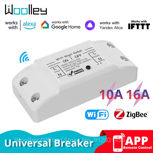 WiFi Smart Switch Zigbee Relay Universal Breaker Timer APP Wireless Remote Control Automation Works With Alexa Google Home Alice
