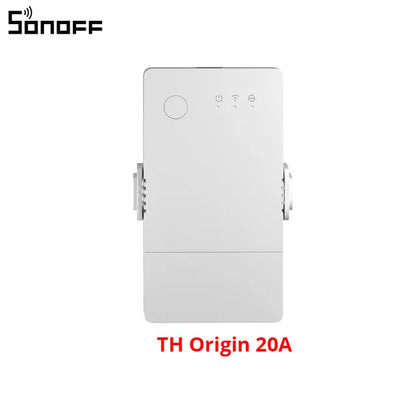 SONOFF TH Origin Wifi Switch Smart Home Controller Temperature Humidity Monitor Switch 20A Max SONOFF TH10/16 Upgrade Version