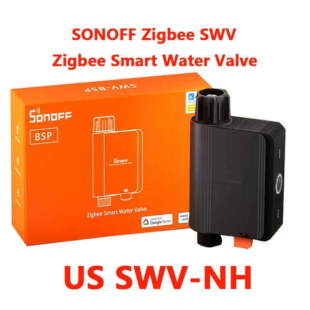 SONOFF SWV Zigbee 3.0 Smart Water Valve Controller Smart Home Automate Irrigation Assistant Timer Control Via Alexa Google Home