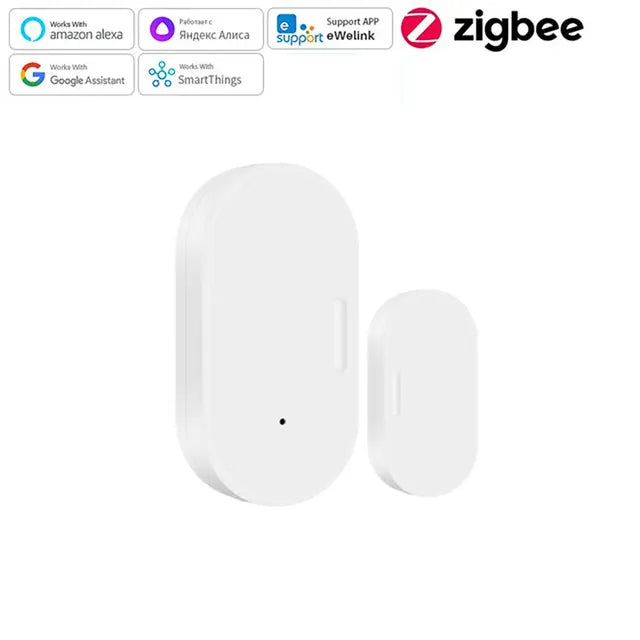 Ewelink ZigBee Door Window Sensor Entry Sensor Security Burglar Door Sensor Alarm Smart Life Magnetic Door Sensor Alexa Google