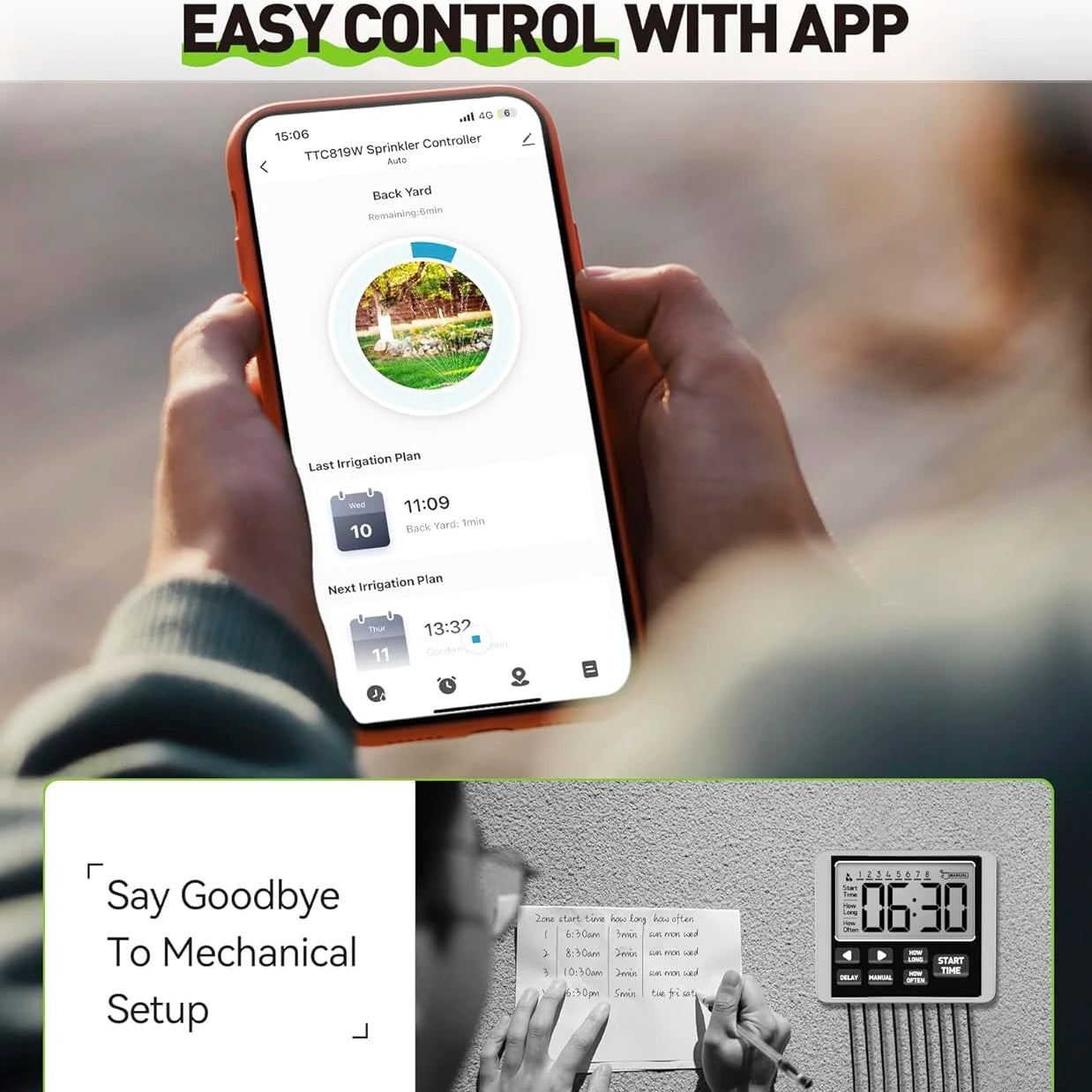 RAINPOINT 8 Zone WIFI Smart Garden Irrigation Controller Watering Timer ,Water Valve Irrigation Watering Controller