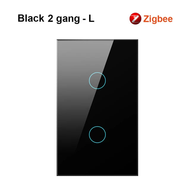 AVATTO Tuya Zigbee Wall Switch No Neutral Wire No Capacitor Required, Smart Light Switch 1/2/3 gang Works for Alexa /Google Home