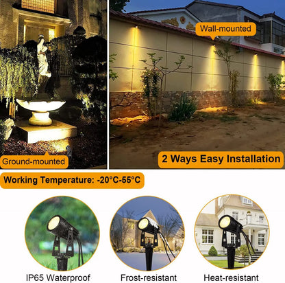AC85-265V 2/4/6/8/10 in 1Outdoor led mobile phone APP garden lawn lamp splicing Bluetooth WiFi smart plug-in floor lamp