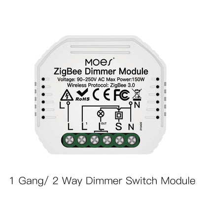MOES Tuya ZigBee 3.0 Smart Light Switch Relay Module 1/2/3 Gang Smart Life/Tuya App Control, Works with Alexa Google Home Yandex