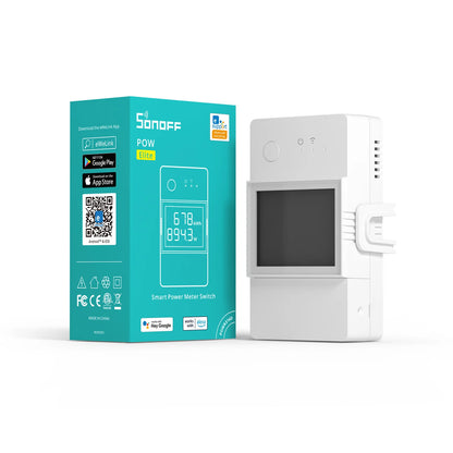 Sonoff Pow R3 16A /20A Wifi Smart Switch Higher Accuracy Power Consumption Measure Monitor Current Energy Usage Work With Alexa