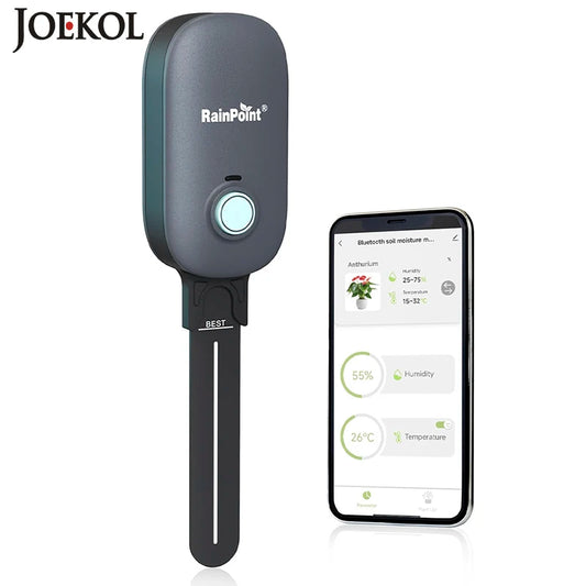 Smart Soil Moisture Meter Tuya App Control Soil Tester Temperature Humidity Sensor for Gardens Potted