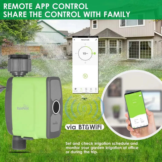 Bluetooth-Compatible Watering Timer Garden Watering Controller Watering System Waterproof Watering Timer Soil Moisture Sensor