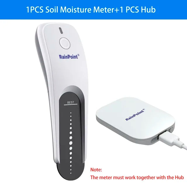 Wifi Smart Plant Monitor Outdoor Soil Temperature Meter Moisture Humidity Tester Sensor Garden Automation Irrigation Detector
