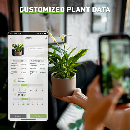 Smart Soil Moisture Meter Tuya App Control Soil Tester Temperature Humidity Sensor for Gardens Potted