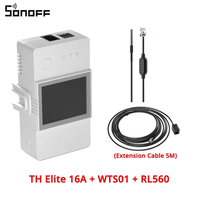 Sonoff THR316D Wi-Fi Smart Switch 16A Wireless Switch Smart Home Automation Modules With Temperature Sensor Humidity Monitor