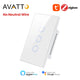AVATTO Tuya Zigbee Wall Switch No Neutral Wire No Capacitor Required, Smart Light Switch 1/2/3 gang Works for Alexa /Google Home