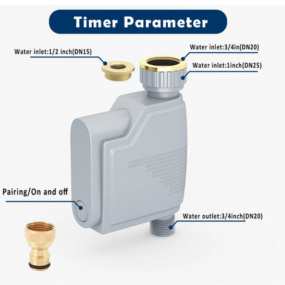 ZIGBEE 3.0 Garden WIFI Watering Timer Smart Life Sprinkler Irrigation System Built-in Water Flow Meter Water Controller TUYA