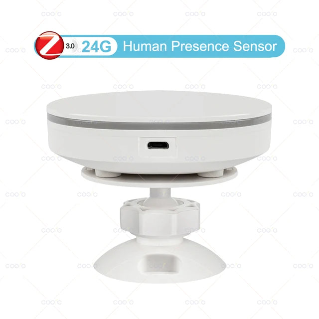 ZigBee 3.0/Wifi Human Presence Sensor 5V MMwave 24G Radar With Siren Alarm Motion Lux Detection Tuya/Smart Life Home Automation