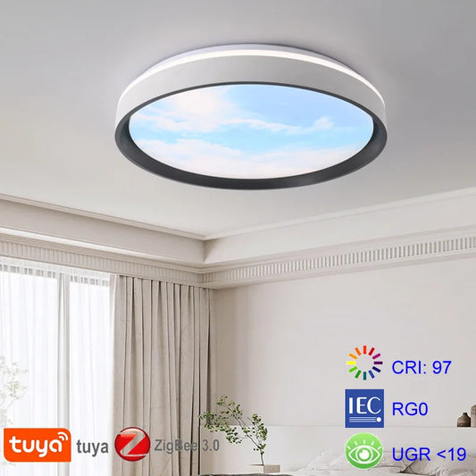 Led Ceiling Lights Modern Chandelier Zigbee Tuya Smart Sky Light Assistant Hue Lamp Zigbee2mqtt Alice Alexa Voice Control