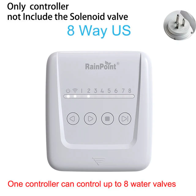RAINPOINT 8 Zone WIFI Smart Garden Irrigation Controller Watering Timer ,Water Valve Irrigation Watering Controller