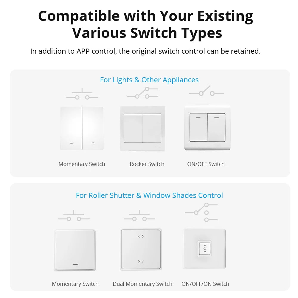 Sonoff Dual 2CH Wifi Switch Dual Lights Controlled Remote Wifi Switch Control Two Devices Smart Wireless Switch Works With Alexa
