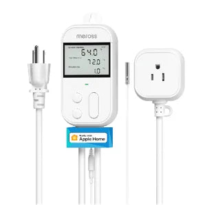 Meross HomeKit WiFi Temperature Controller Heating & Cooling Socket EU/US/UK Smart Aquarium Thermostat Plug Support Alexa Google