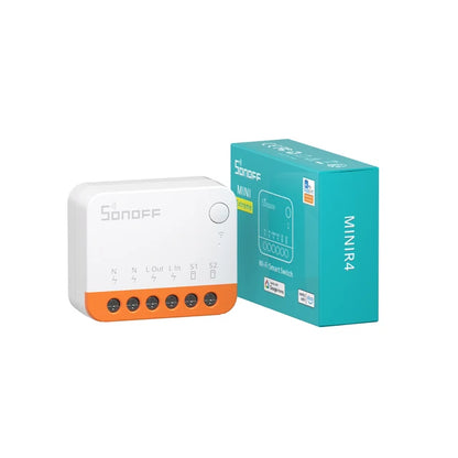SONOFF MINIR4 Wifi MINI Smart Home Switch Supports External Switch Detach Relay Mode Wi-Fi Remote Control via eWeLink APP Alexa
