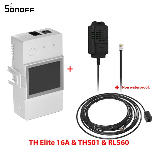 Sonoff THR316D Wi-Fi Smart Switch 16A Wireless Switch Smart Home Automation Modules With Temperature Sensor Humidity Monitor