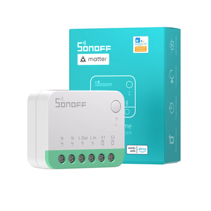 SONOFF MINIR4M Wifi Smart Switch Matter Wireless Controller Wi-Fi Universal Breaker Smart Home Works with Alexa Google Home
