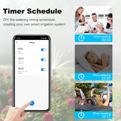 Tuya Zigbee Smart Automatic Water Timer Garden Irrigation Machine Intelligent Sprinkler Programmer Save Water Google Home Alexa