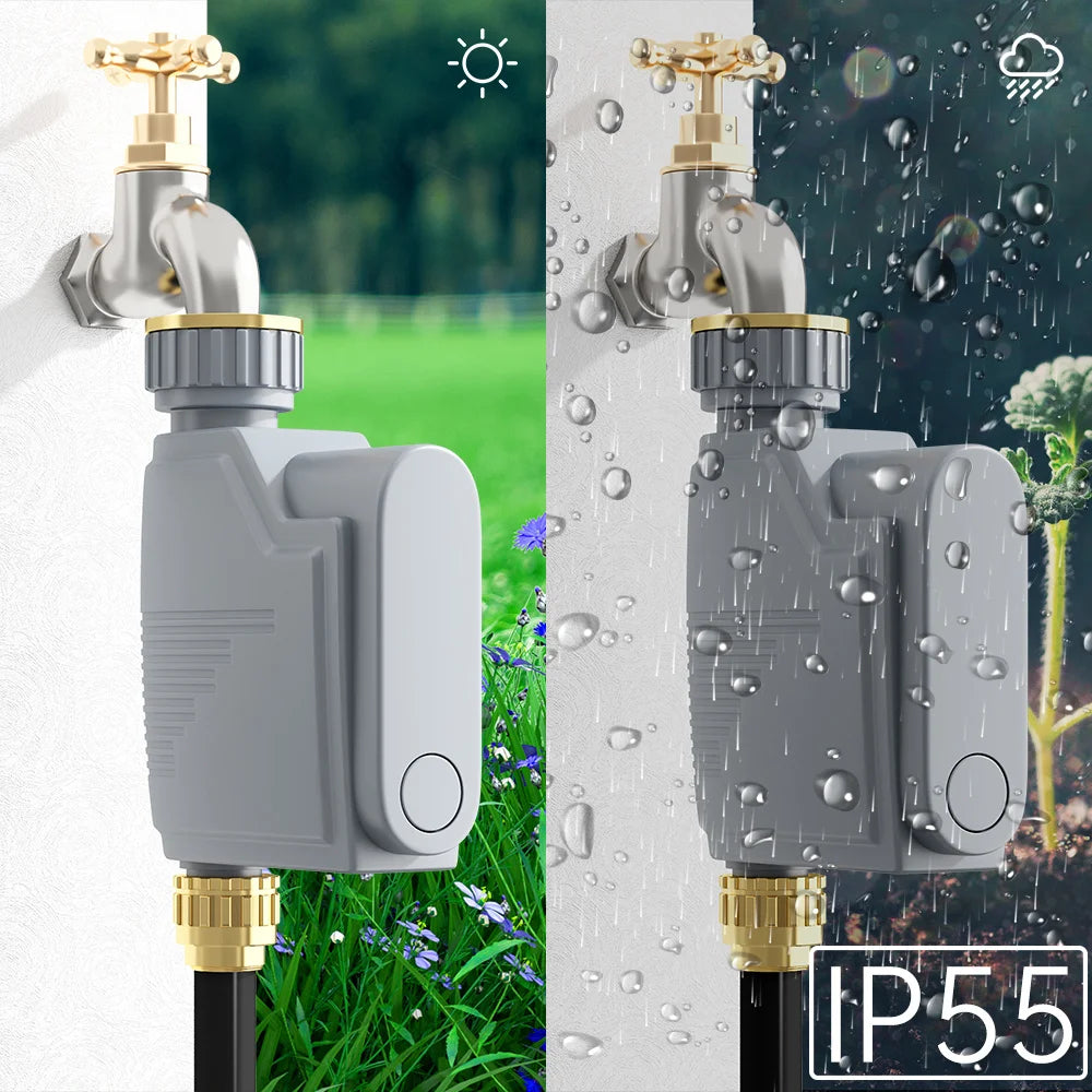 ZIGBEE 3.0 Garden WIFI Watering Timer Smart Life Sprinkler Irrigation System Built-in Water Flow Meter Water Controller TUYA
