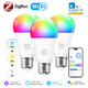 Ewelink E26 E27 Zigbee LED Bulbs Wifi Smart LED Lamp RGB+CW+WW 15W 18W LED Light Bulb Works With Alexa Google Smartthings Yandex
