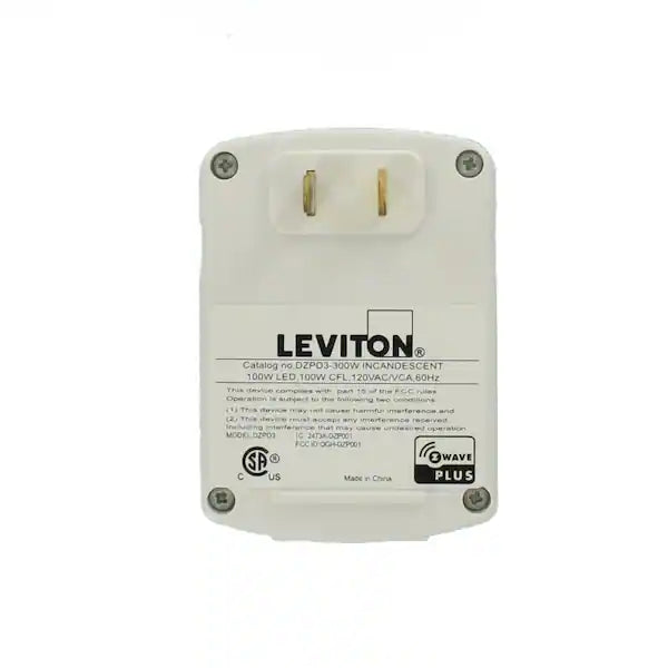Leviton Decora Smart Z-Wave Plug-In Dimmable Lamp Module