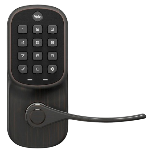 Yale Z-Wave Plus Assure Push Button Keypad Lever Lock, Oil Rubbed Bronze