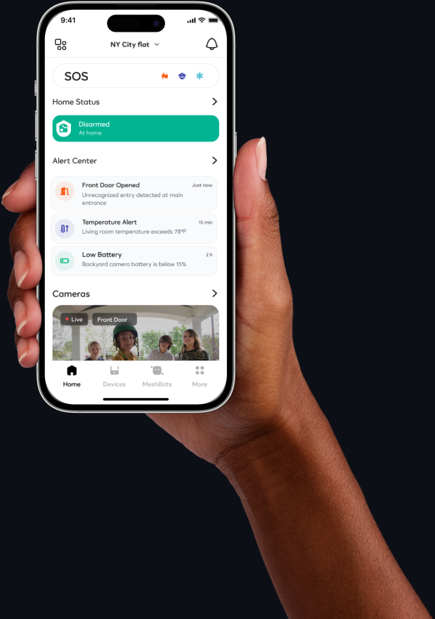 Ezlo app on phone