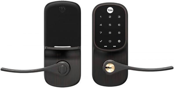 Yale Z-Wave Plus Assure Push Button Keypad Lever Lock, Oil Rubbed Bronze