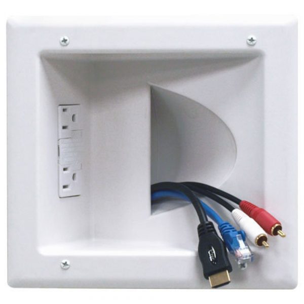 Shop DataComm Recessed Low-Voltage Media Plate Ezlo