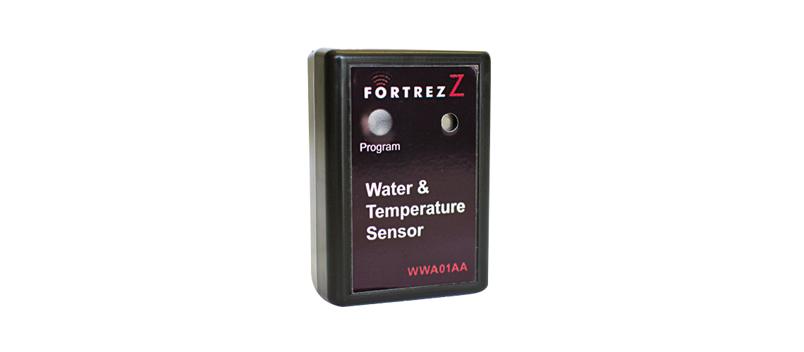 Fortrezz Flood Sensor Black with Buzzer Z-Wave 300 Series