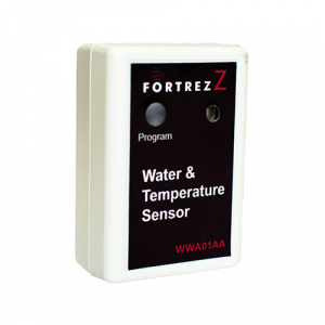 Fortrezz Flood Sensor White with Buzzer Z-Wave 300 Series - Vera Shop