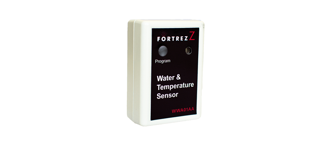 Fortrezz Flood Sensor White with Buzzer Z-Wave 300 Series