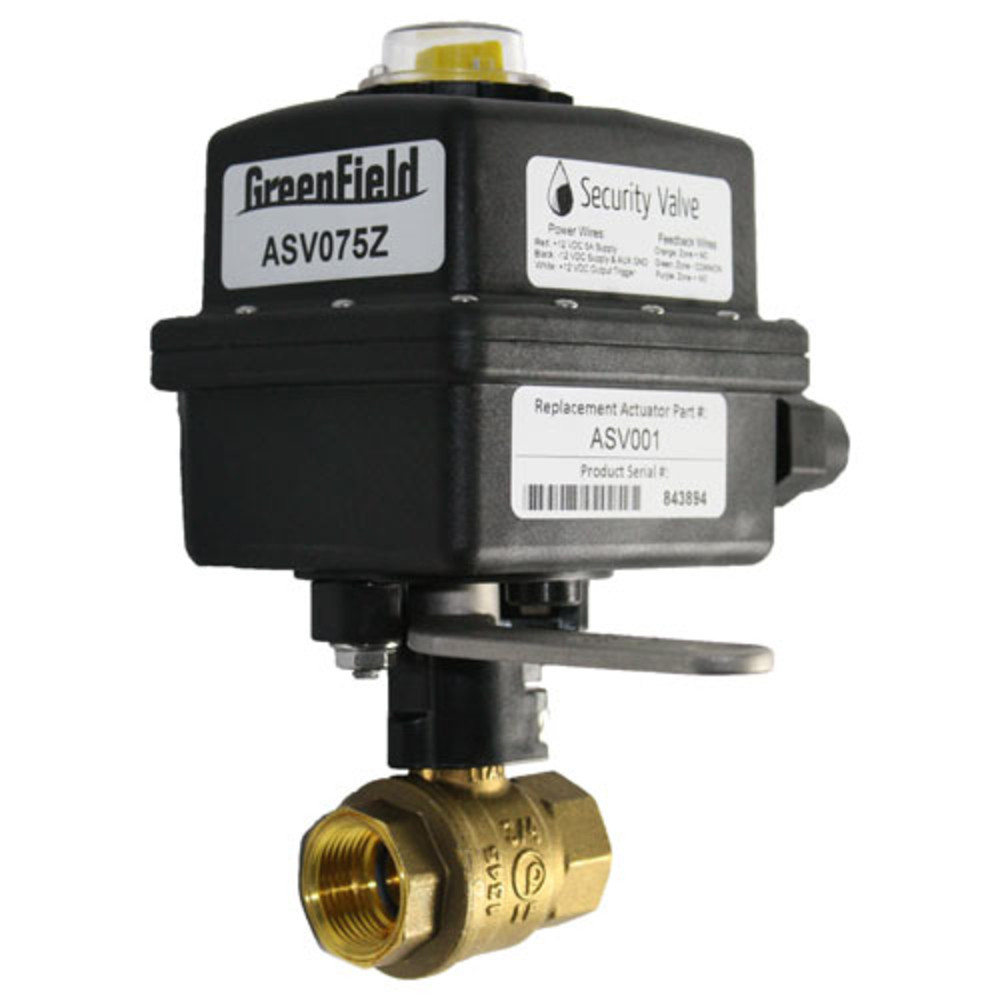 Greenfield Automatic Security Valve Kit, 3/4 In. Brass Ball Valve