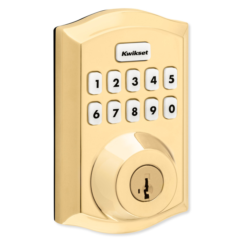 Kwikset Home Connect 620 Smart Lock Z-Wave 700, Traditional with Deadbolt, Brass