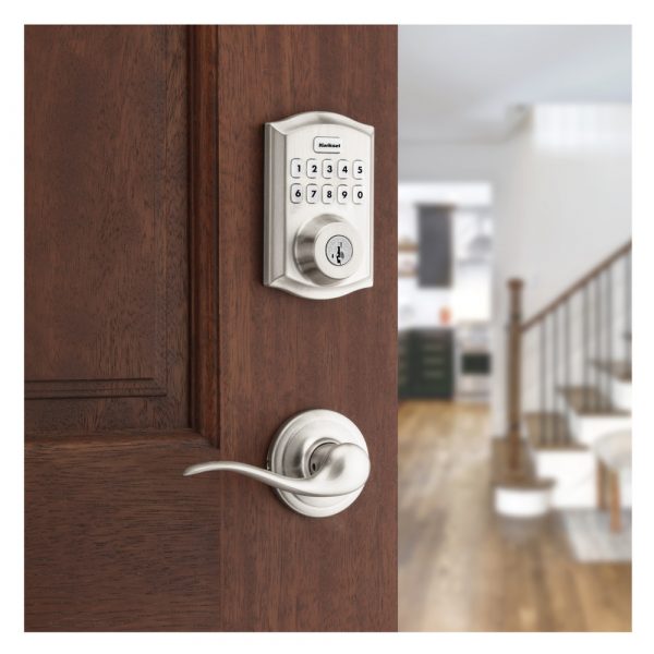 Kwikset Home Connect 620 Smart Lock, Z-Wave 700, Contemporary with Deadbolt, Matte Black