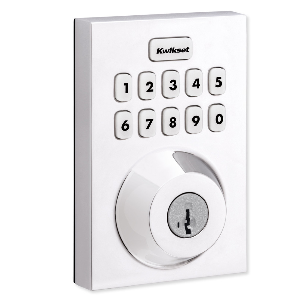 Kwikset Home Connect 620 Smart Lock, Z-Wave 700, Contemporary with Deadbolt, Polished Chrome