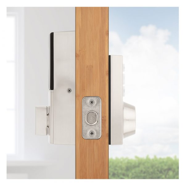 Kwikset Home Connect 620 Smart Lock, Z-Wave 700, Contemporary with Deadbolt, Matte Black