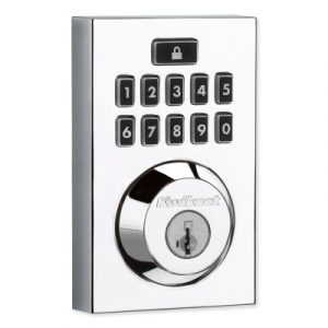 Kwikset SmartCode 914 Zigbee Contemporary Deadbolt with Home Connect, Polished Chrome