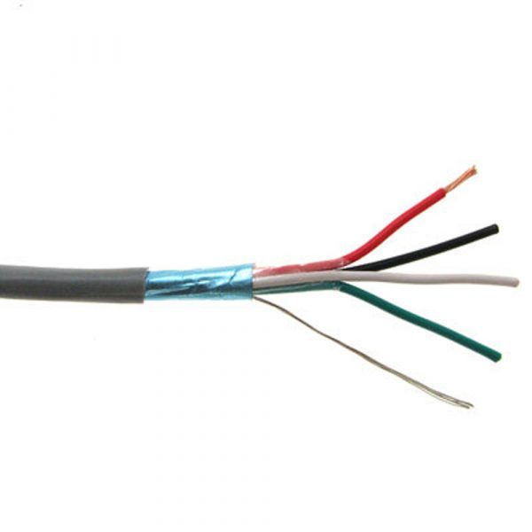 Shop Communication Security Wire 18AWG 4C, 4C, Shielded with Drain, 1,000 Ft. Ezlo