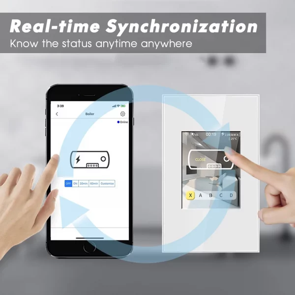 LCD Smart Wifi Water Heater Boiler Switch 16A Work with Apple Homekit Alexa Google Home Switch for Smart Home US EU UK 110V 220V - Image 2