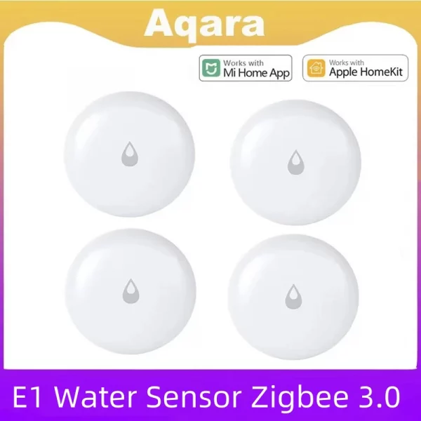 Aqara Water Leak Sensor E1 ZigBee 3.0 Water Immersing Detector Soaking Sensor Alarm Remote Control Work with MiHome Homekit