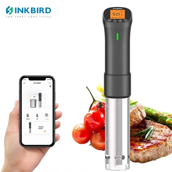 INKBIRD ISV-200W Wifi Culinary Sous Vide 1000 Watt Kitchen Household Thermal Immersion Circulator Smart APP Control