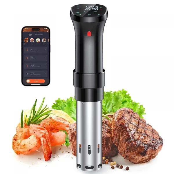 WiFi Connect App Control 1100W Sous Vide Cooker 3D Immersion Circulator Heater Sous Vide Machine with LCD Touch Screen