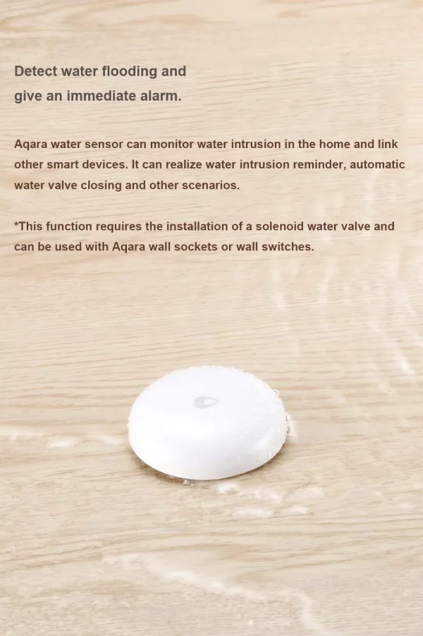 Aqara Water Leak Sensor E1 ZigBee 3.0 Water Immersing Detector Soaking Sensor Alarm Remote Control Work with MiHome Homekit - Image 3